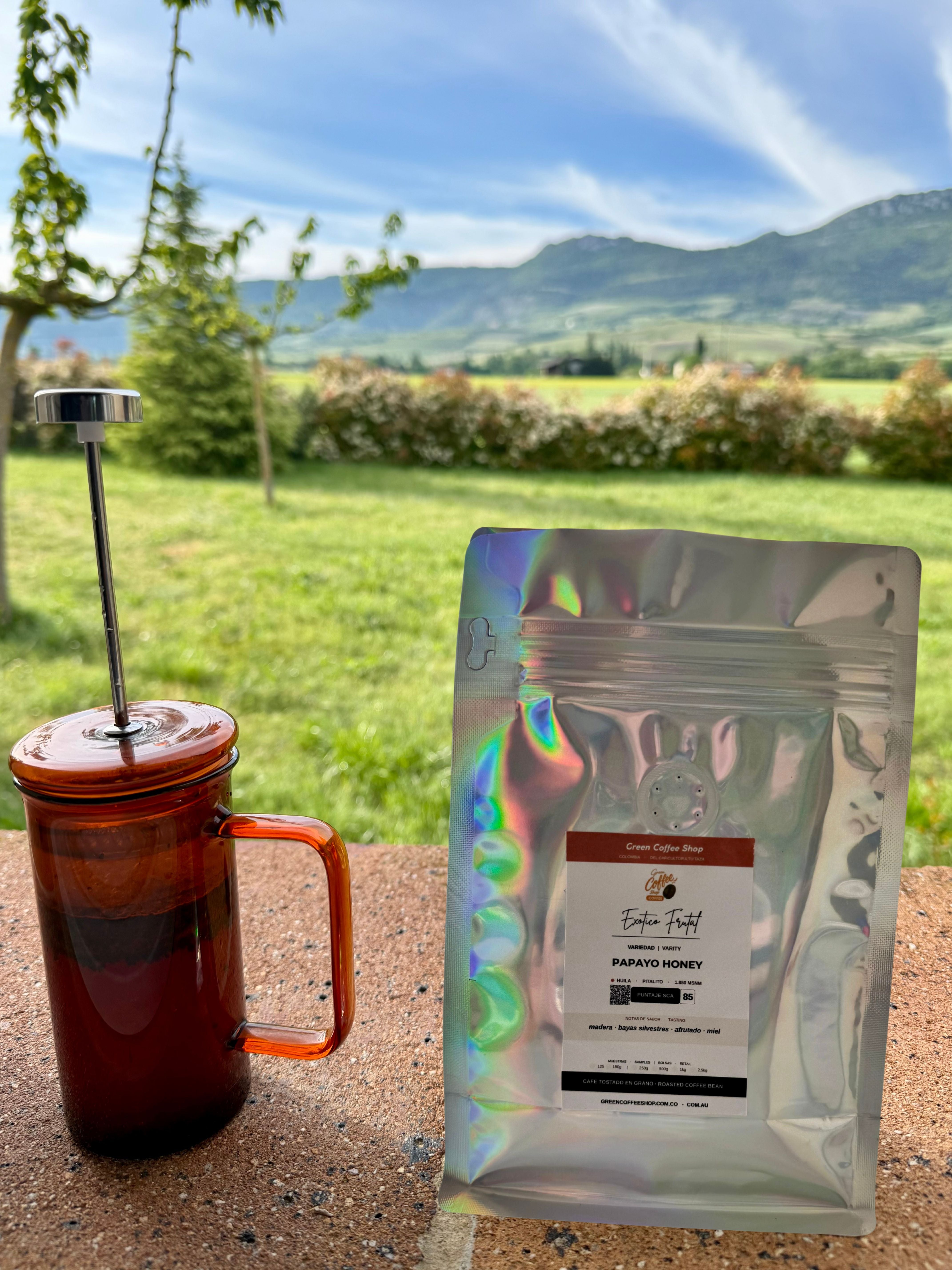 Café Papayo Honey - Tostado de Especialidad - Huila, Colombia