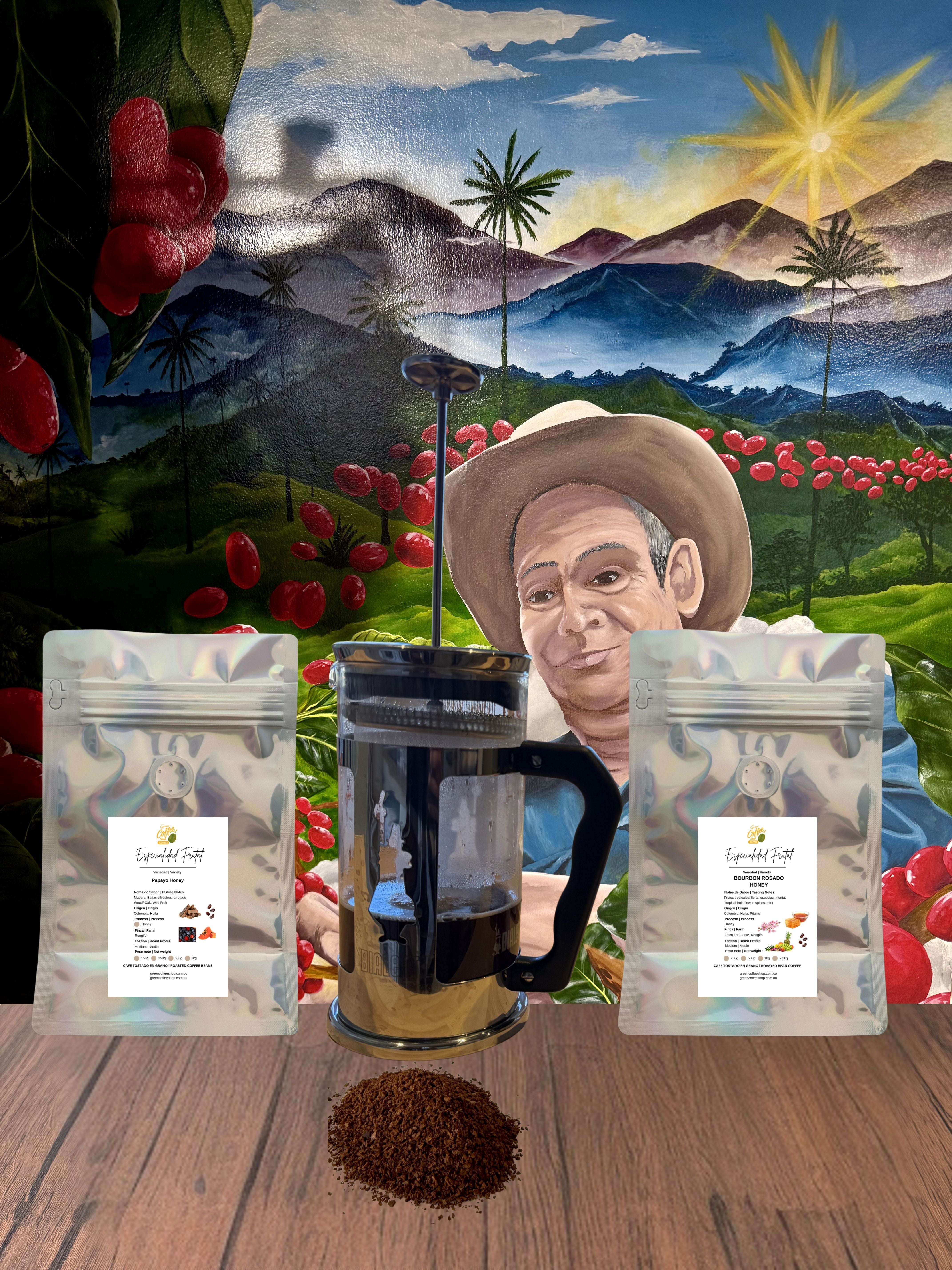 Kit Degustación Contraste Rosado 300g - Café Especialidad Colombia