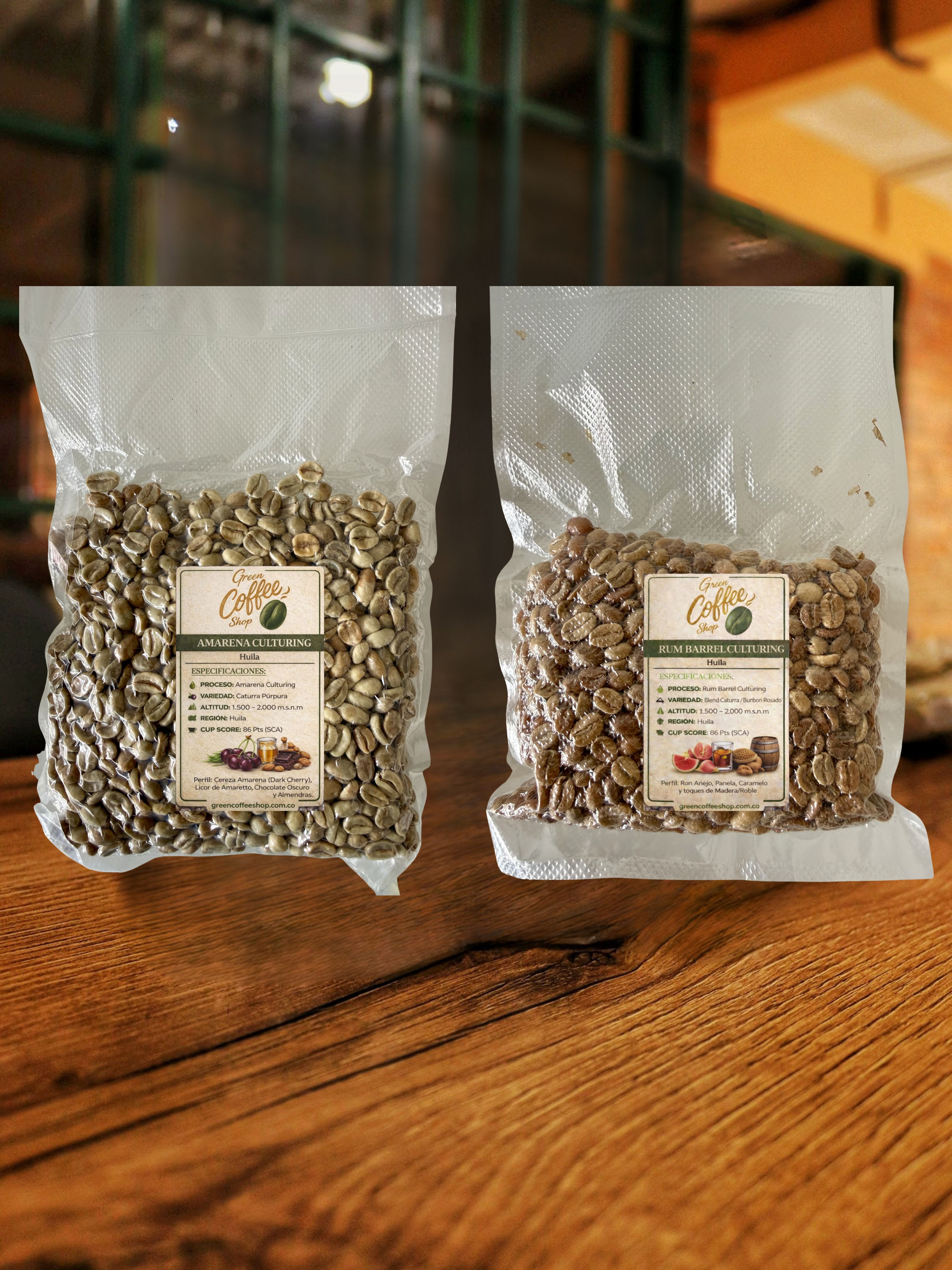 Kit Exotic Berries & Spirits 400g - Café Especialidad Colombia - Kit de Muestras - Para Tostadores