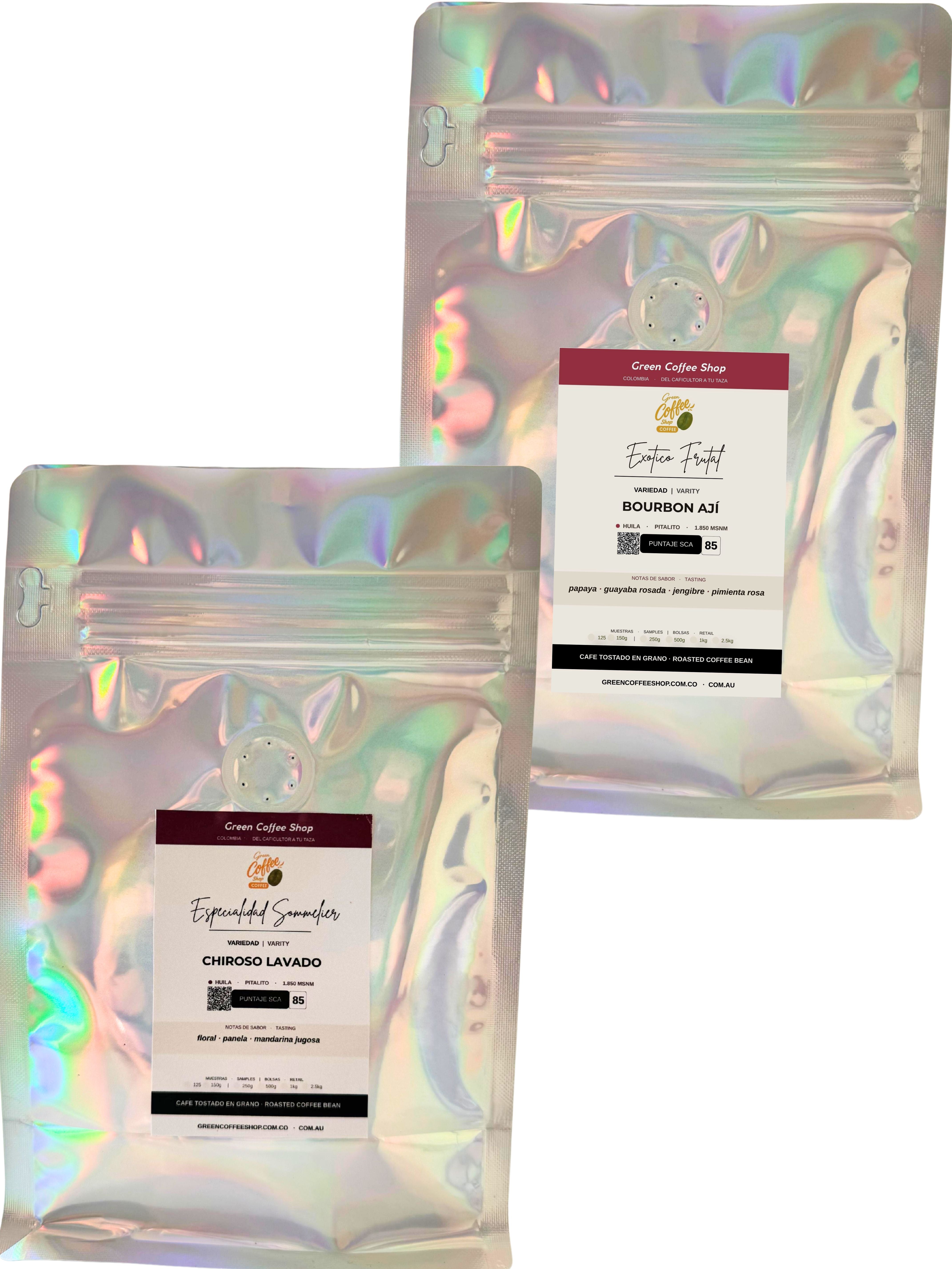 Kit Vanguardia Cafetera: Bourbon Ají Anaeróbico & Chiroso Lavado (300g)