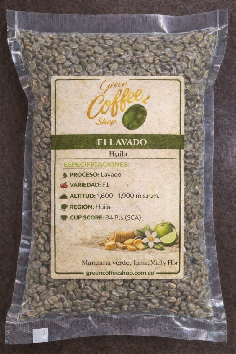 F1 Lavado - Huila - Comercial Premium - Para Tostar