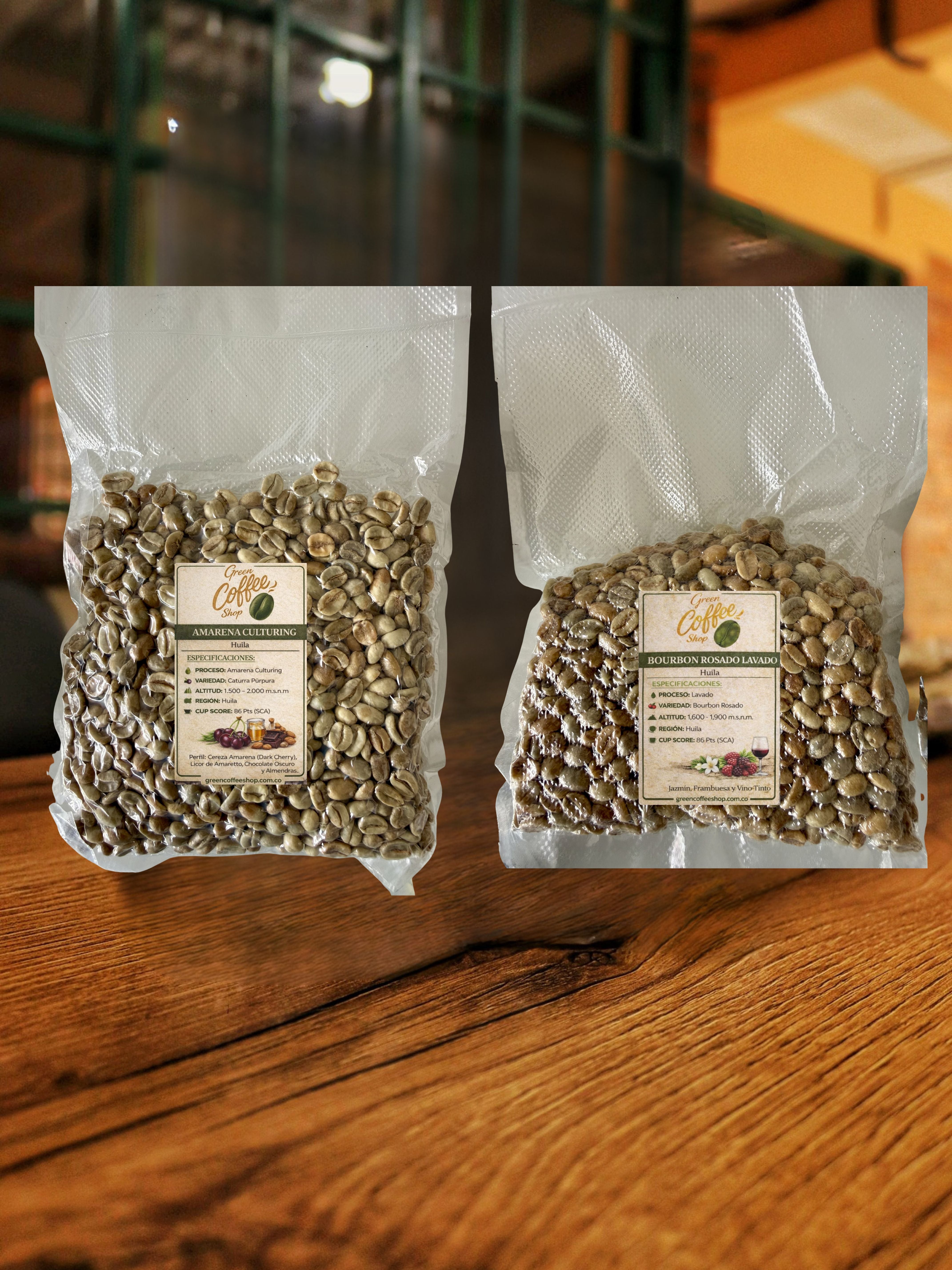 Kit Pink Amarena 400g - Café Especialidad Colombia - Kit de Muestras - Para Tostadores