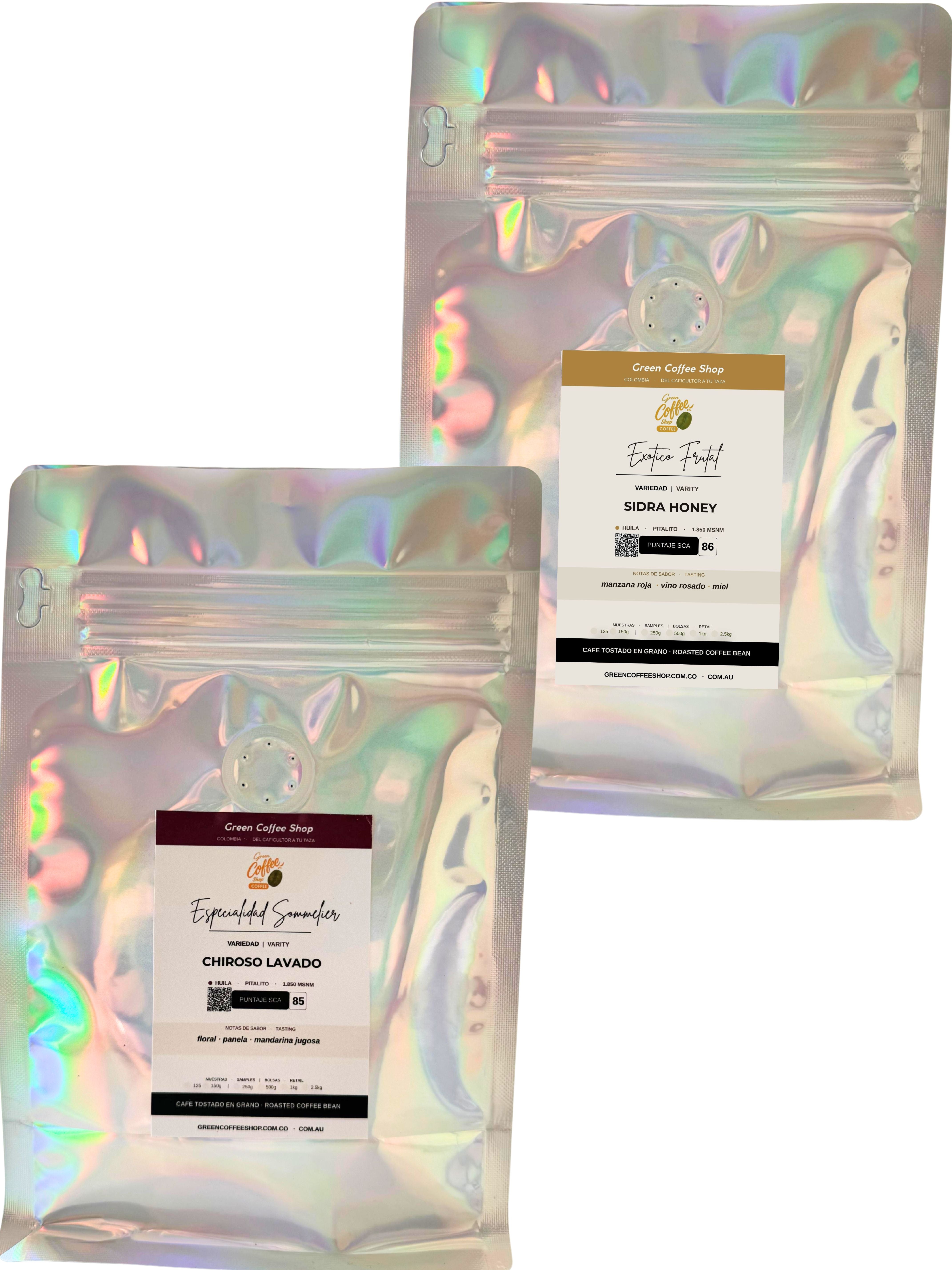 Kit Perfiles de Oro: Café Sidra Honey & Chiroso Lavado (300g)